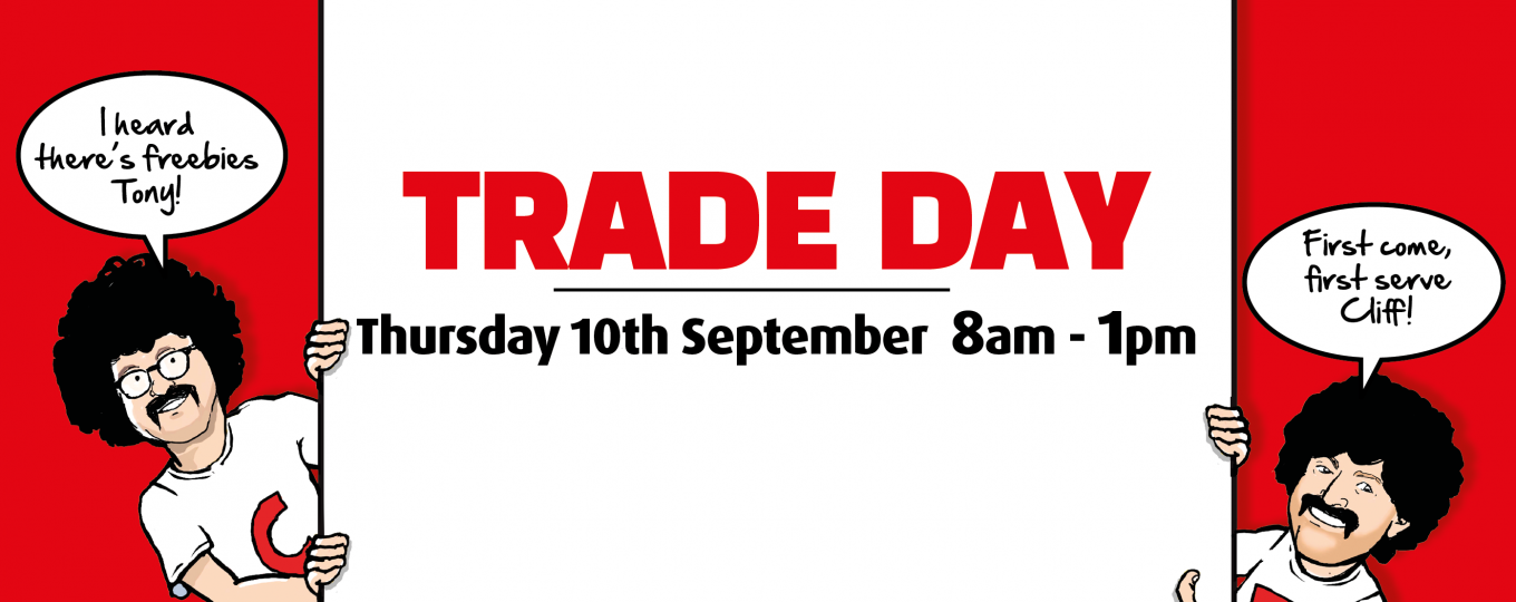 Trade day details Hamstead CTB depot 10th September 2026