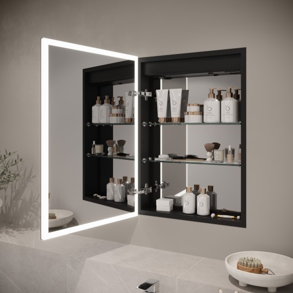 Sillaro Mirror Cabinet Cameo - Cabinets catagory page