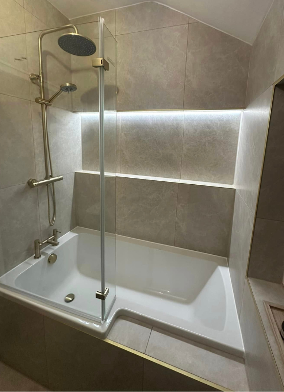 L Shape Bath Optimum Plumbing Bolton Website
