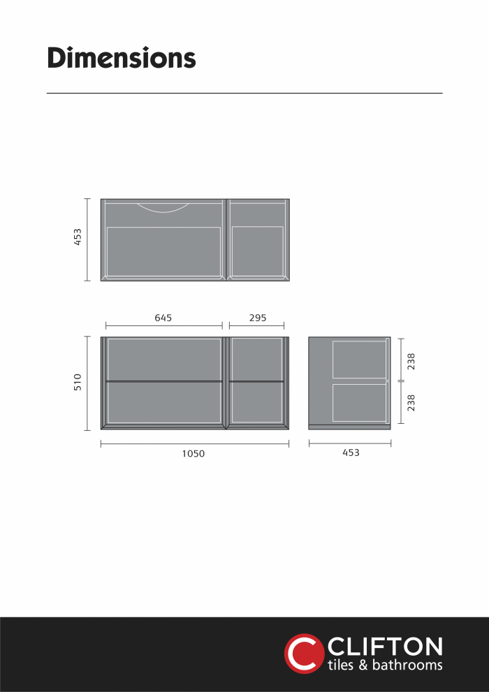 Delphina 1000mm LH Basin Vanity Unit - Fluted Oak