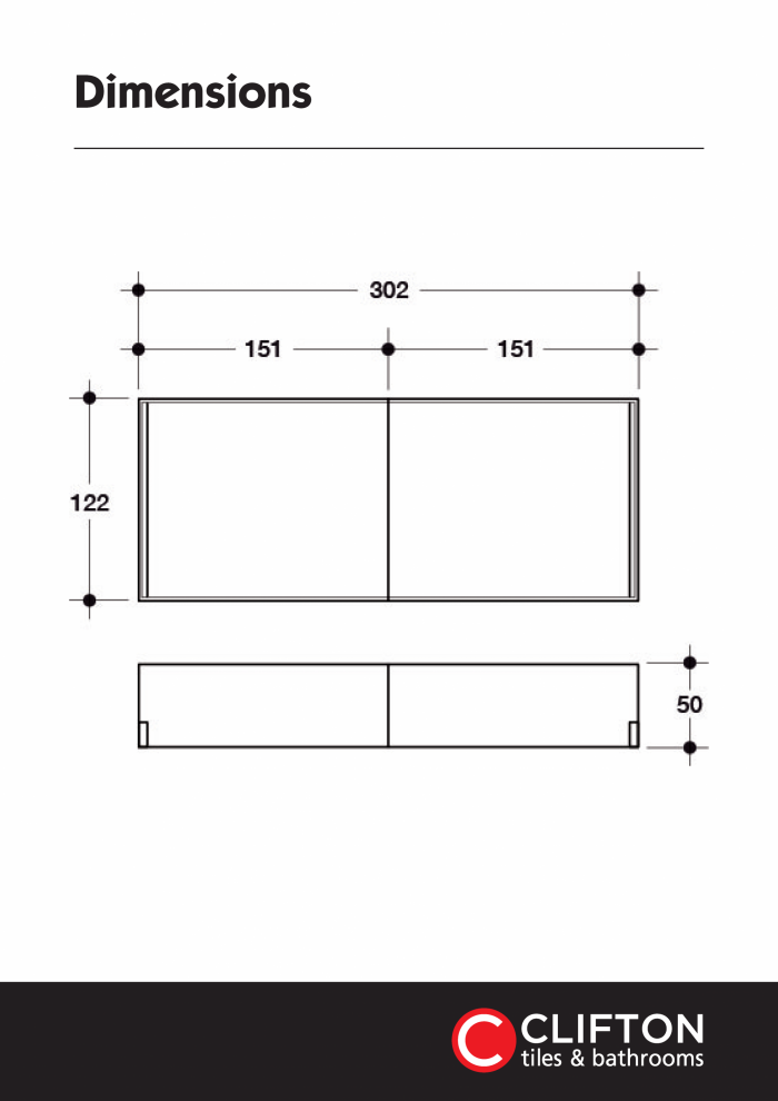 1004730 Clifton Furniture Accessories Dimensions Fuado12 002