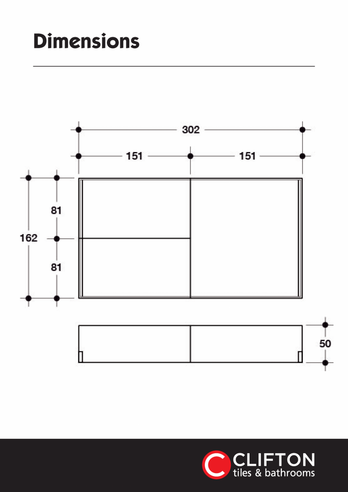 1004730 Clifton Furniture Accessories Dimensions Fuado16 002