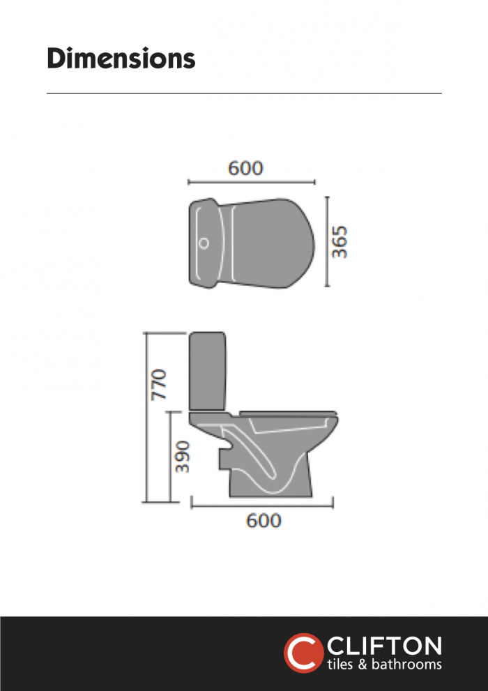 999130 Clifton Provence Compact Toilet Dimensions Poprco Ldpng 1