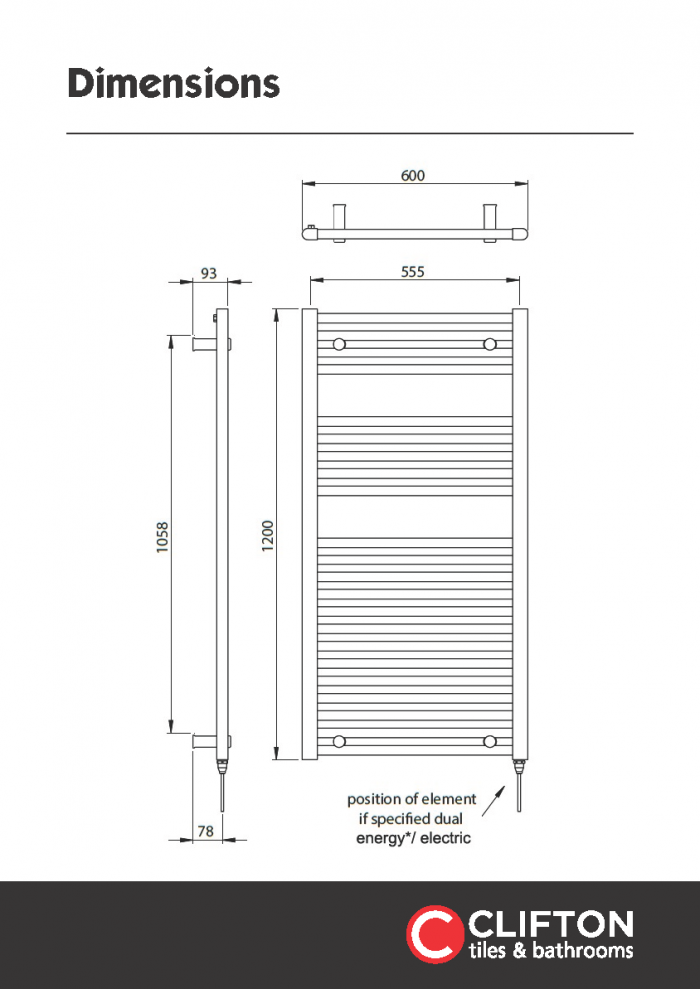 T Rails And Rads Dimensions Trdm126a