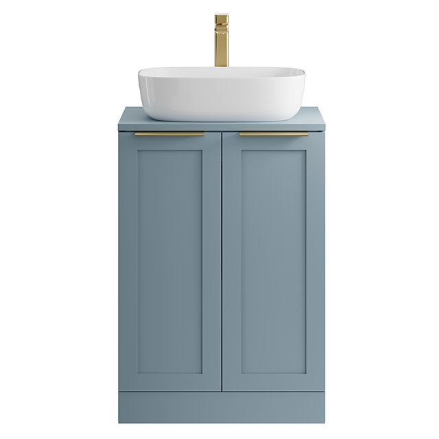 Mainimage 550mm Floor Standing Double Door Shaker Ctop Dusky Blue 640x640