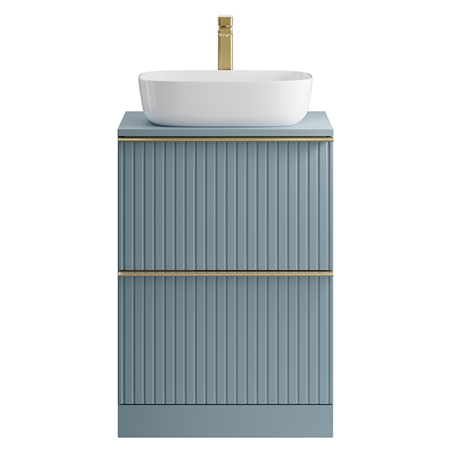 Mainimage550mm Floor Standing Drawer Fluted Ctop Dusky Blue 640x640