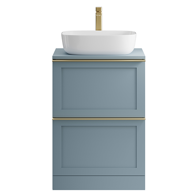 Mainimage550mm Floor Standing Drawer Shaker Ctop Dusky Blue 640x640