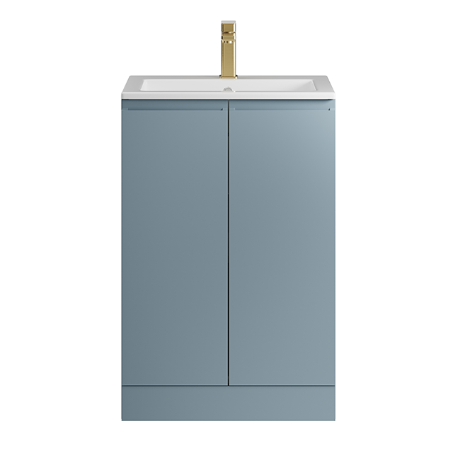 Mainimage550mm Floor Standing Handleless Double Door Dusky Blue 640x640