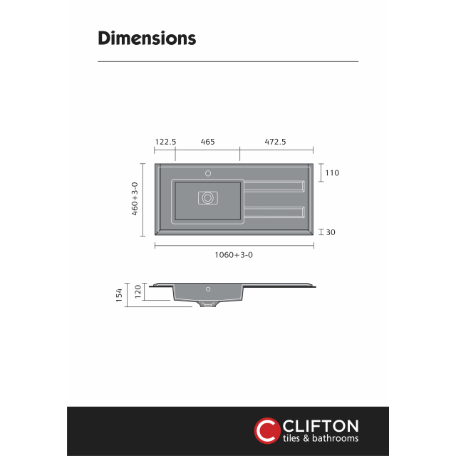 Delphina 1000mm LH Basin Vanity Unit - Fluted Oak