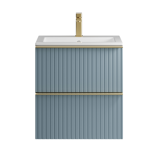 Mainimage550mm Wall Mounted Fluted Dusky Blue 640x640