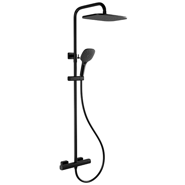 MainimageSoft Square Luxury Shower Kit Black 640x640