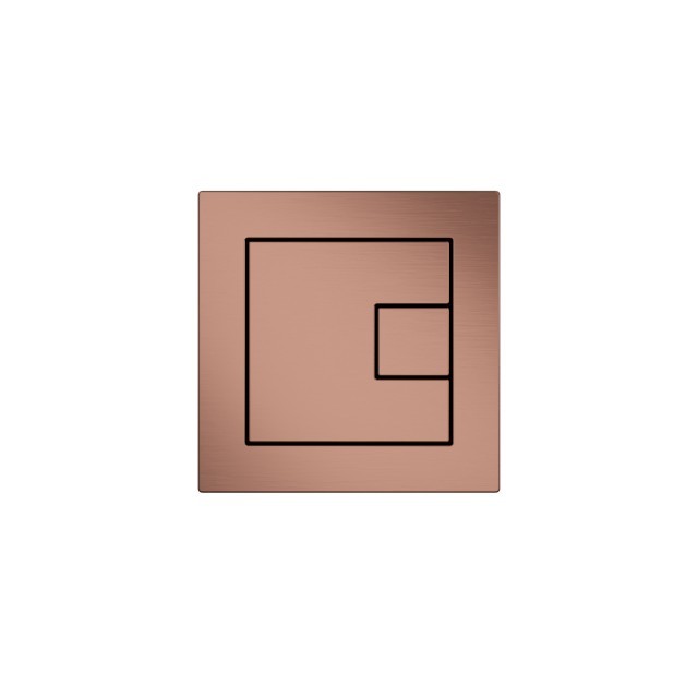 Square Push Button Bronze