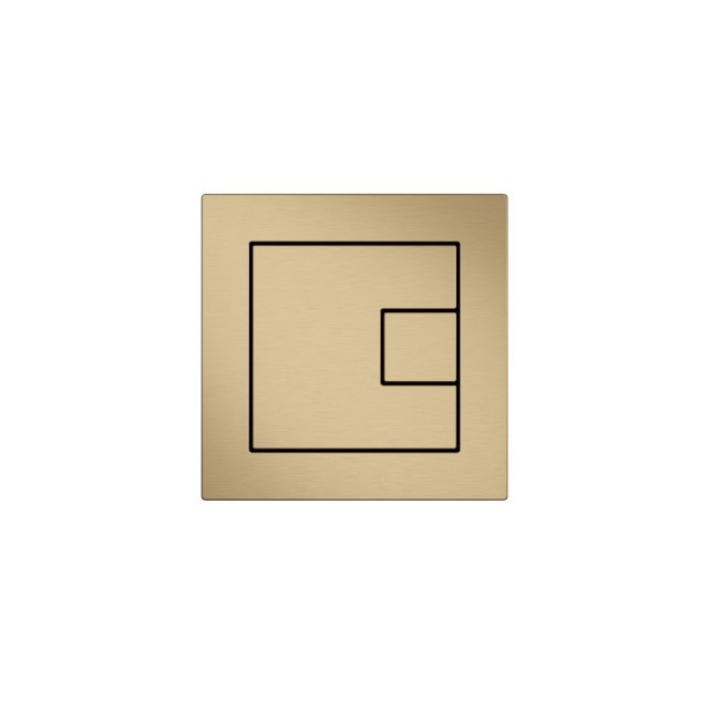 Square Push Button Gold