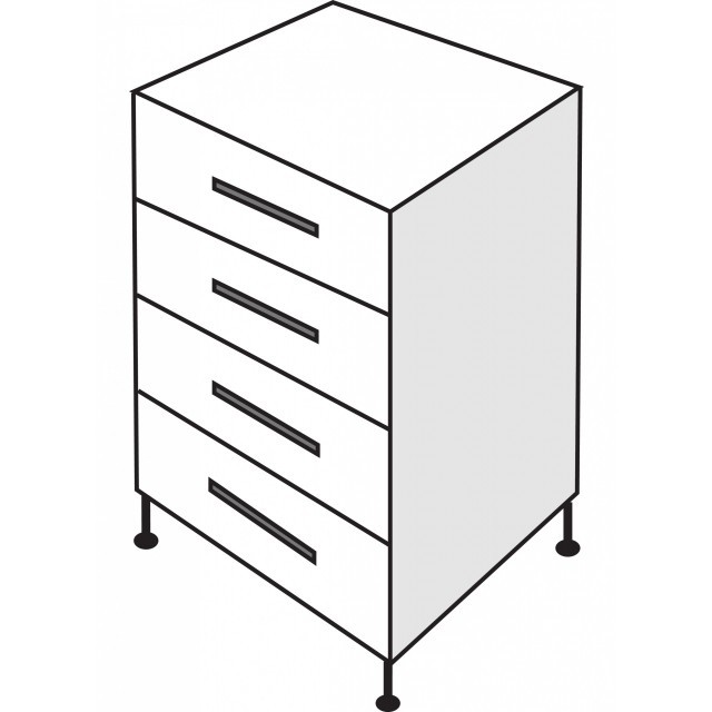 400 Drawer Unit White